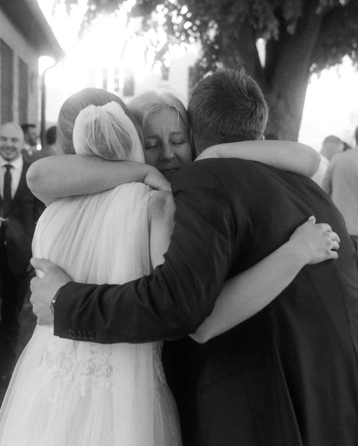 intimate Indian wedding embrace moment